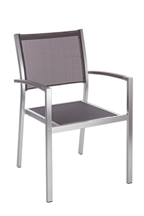 Bizzotto Sedia da giardino Irwin Grigio
