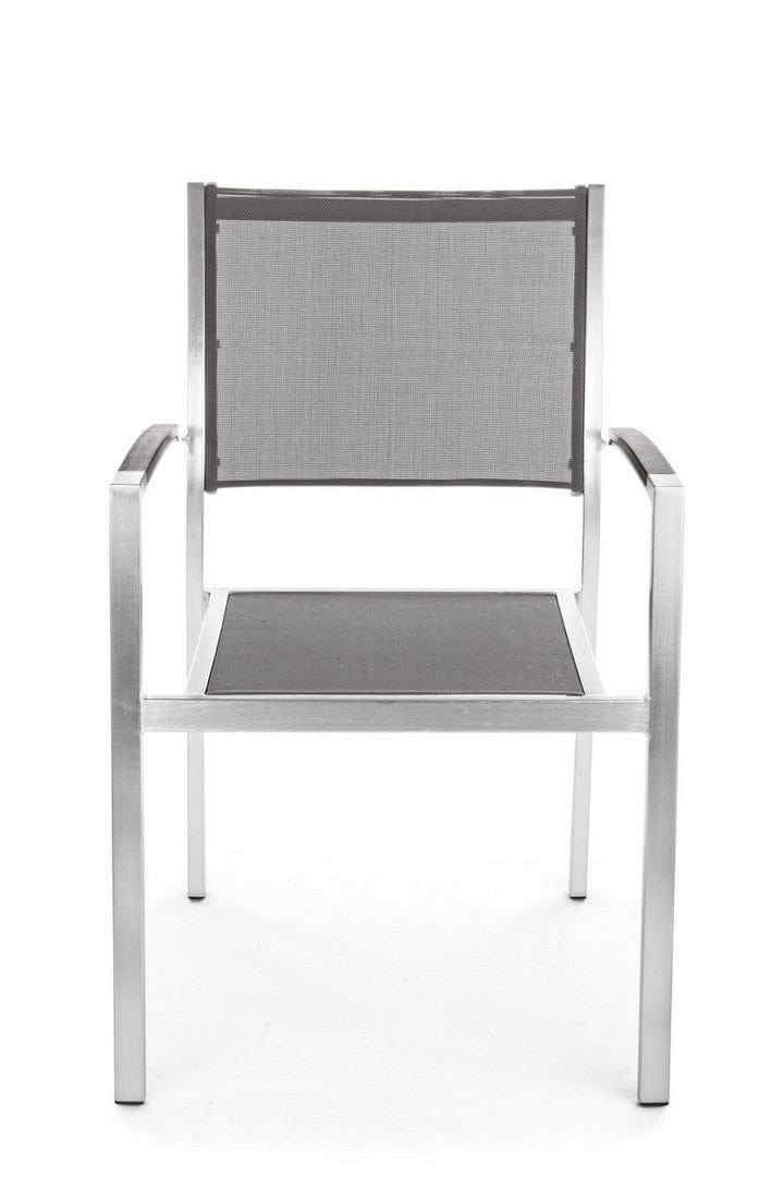 Bizzotto Sedia da giardino Irwin Grigio