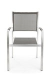 Bizzotto Sedia da giardino Irwin Grigio
