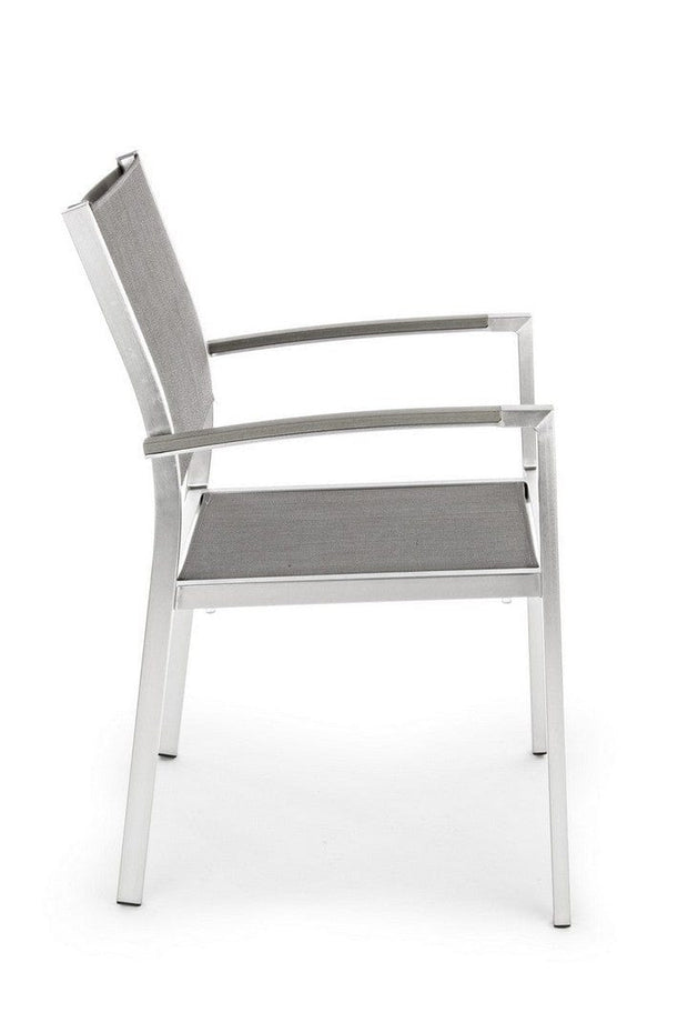 Bizzotto Sedia da giardino Irwin Grigio