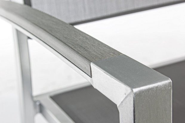 Bizzotto Sedia da giardino Irwin Grigio