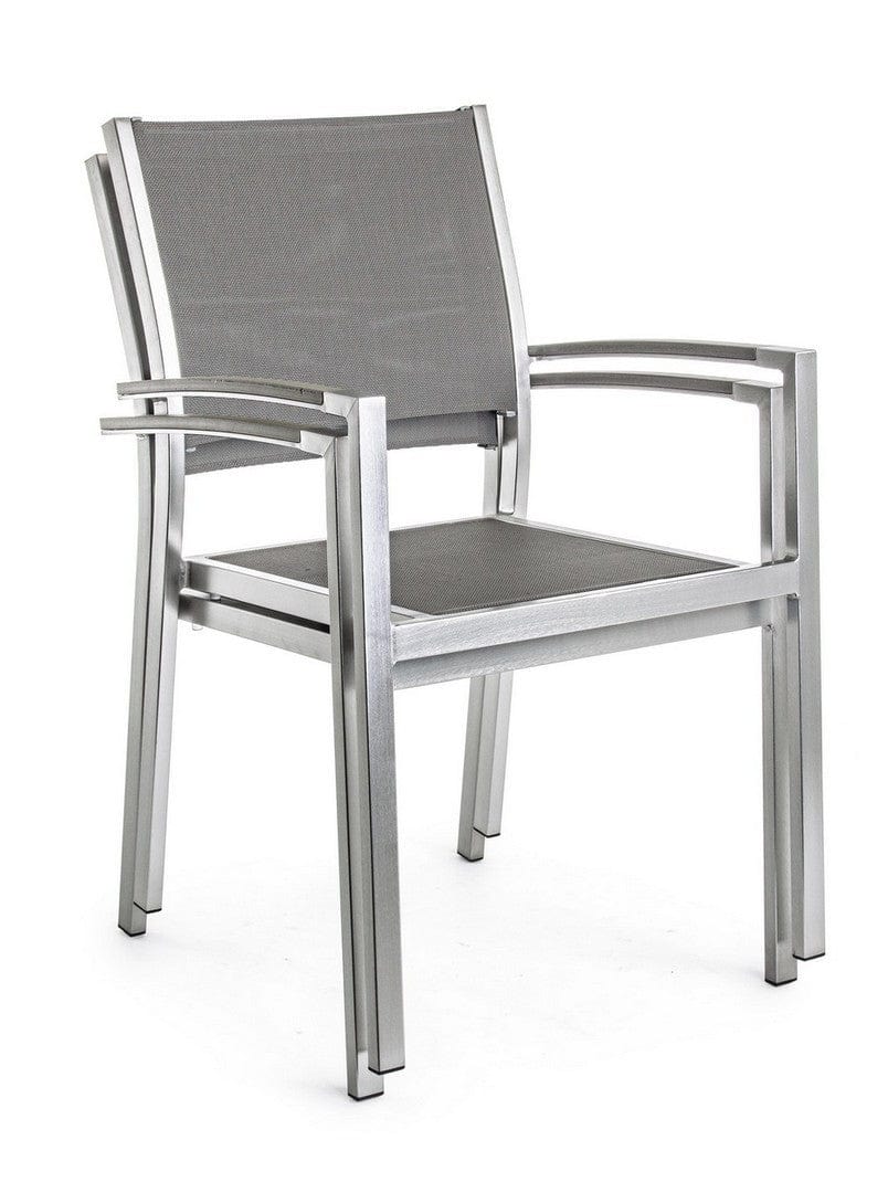 Bizzotto Sedia da giardino Irwin Grigio