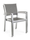 Bizzotto Sedia da giardino Irwin Grigio