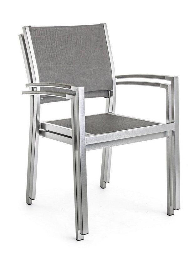 Bizzotto Sedia da giardino Irwin Grigio