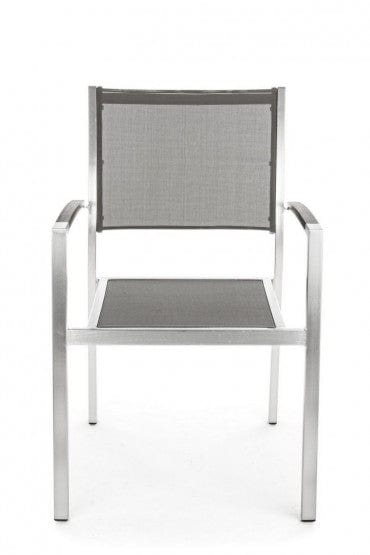 Bizzotto Sedia da giardino Irwin Grigio