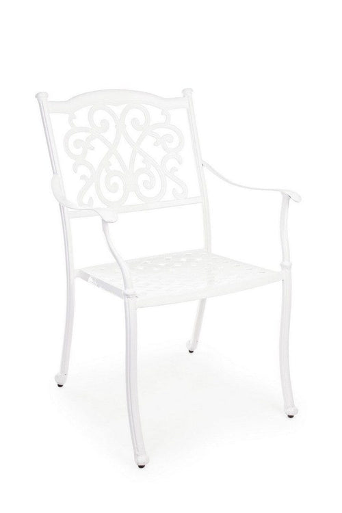 Bizzotto Sedia da giardino Ivrea Bianco