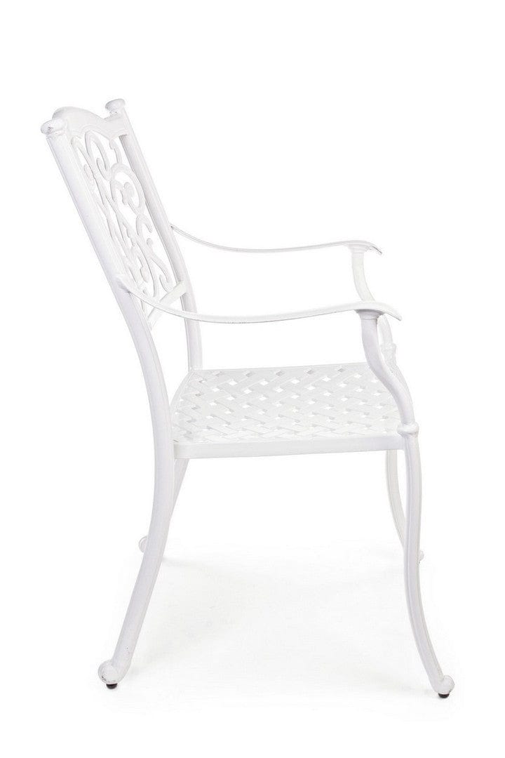 Bizzotto Sedia da giardino Ivrea Bianco