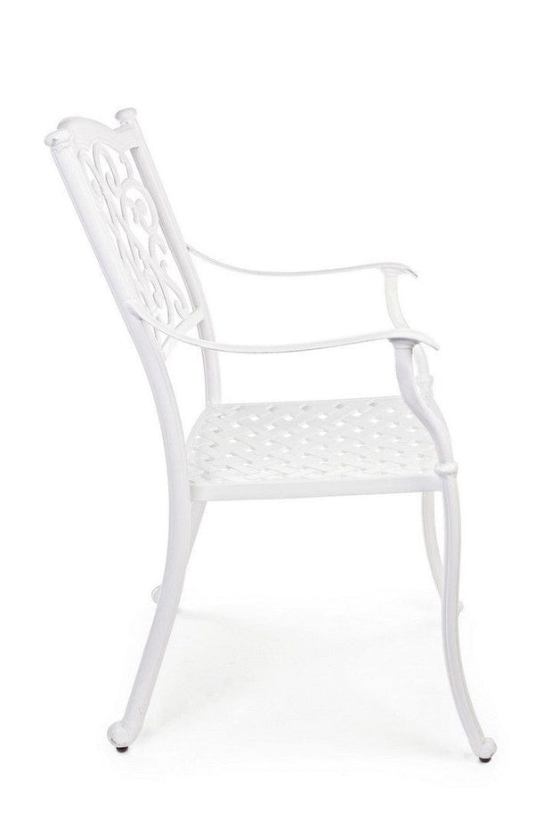 Bizzotto Sedia da giardino Ivrea Bianco