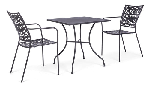 Bizzotto Sedia da giardino Kelsie Antracite