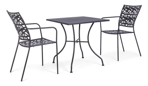 Bizzotto Sedia da giardino Kelsie Antracite