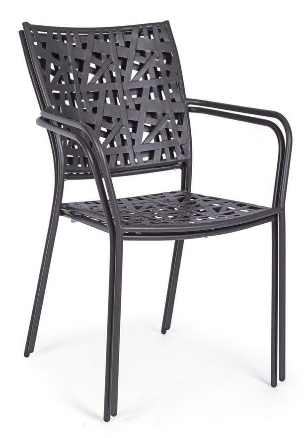 Bizzotto Sedia da giardino Kelsie Antracite