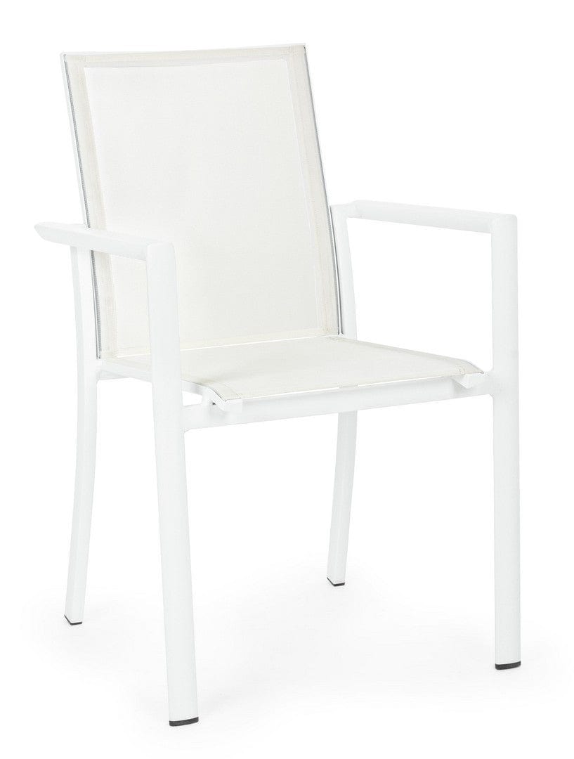 Bizzotto Sedia da giardino Konnor CX21 Bianco
