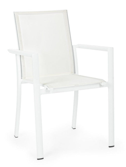 Bizzotto Sedia da giardino Konnor CX21 Bianco