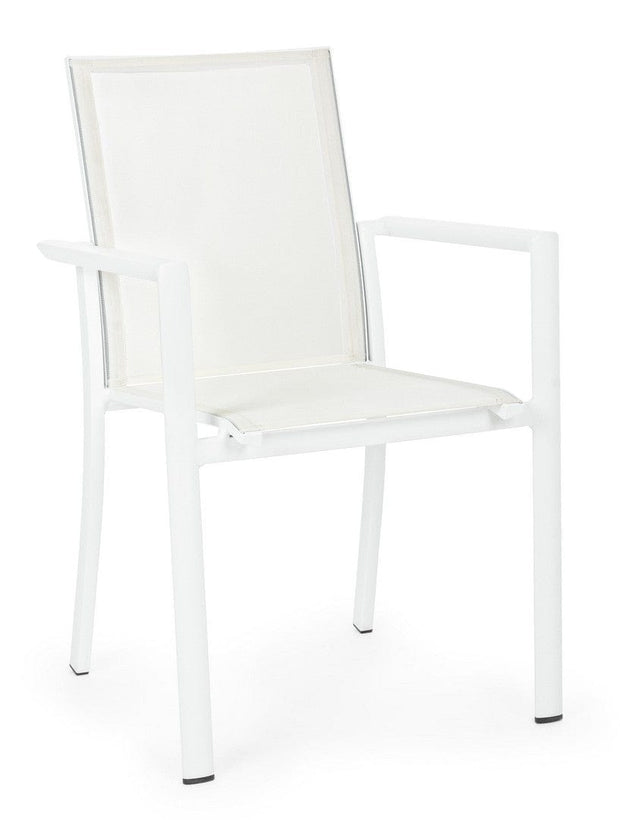 Bizzotto Sedia da giardino Konnor CX21 Bianco