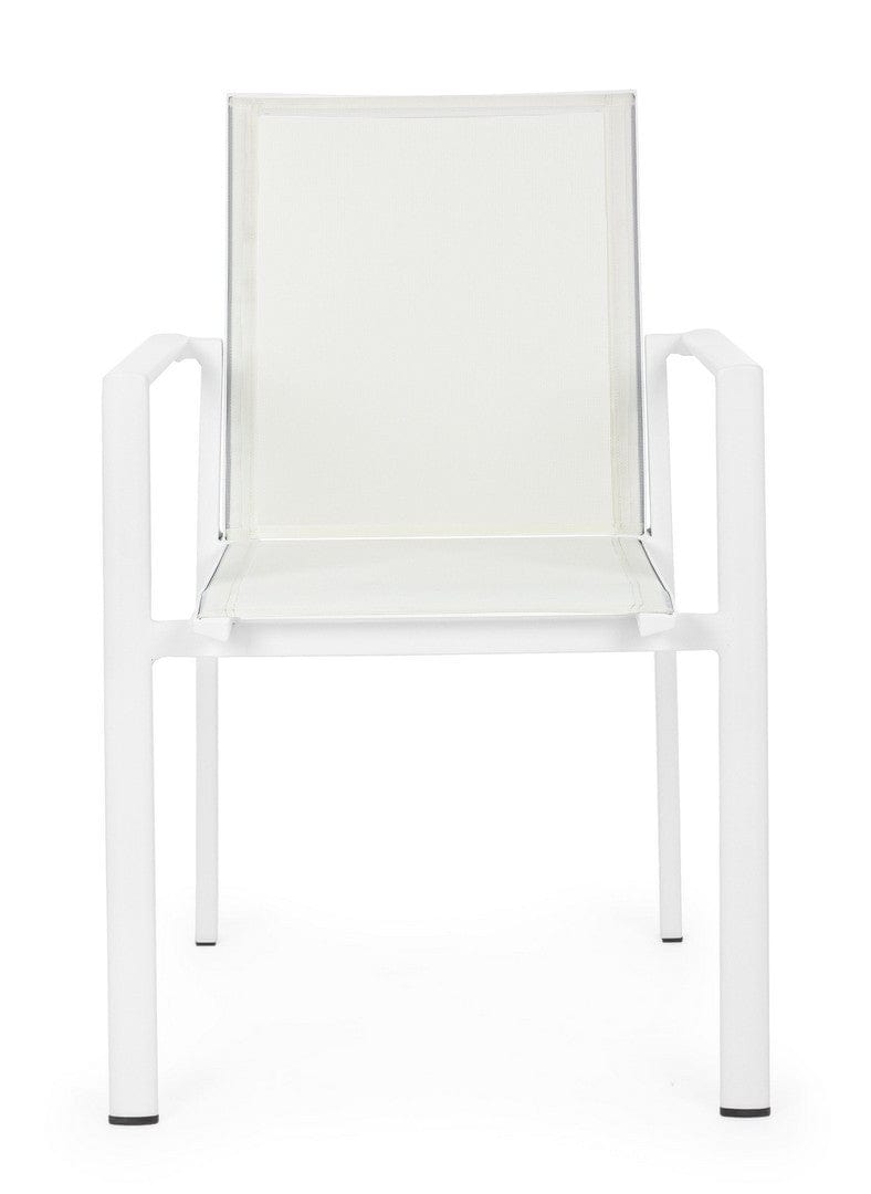 Bizzotto Sedia da giardino Konnor CX21 Bianco