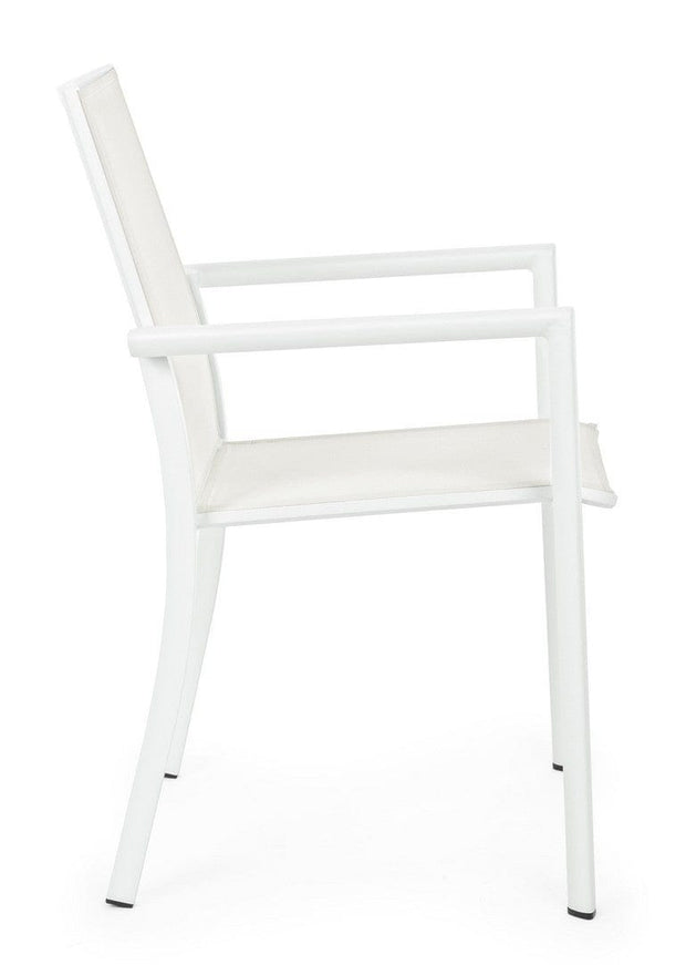 Bizzotto Sedia da giardino Konnor CX21 Bianco