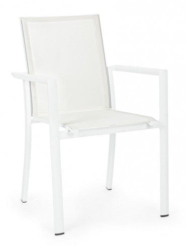 Bizzotto Sedia da giardino Konnor CX21 Bianco