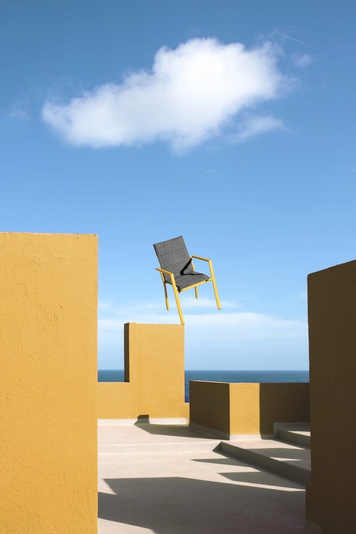 Bizzotto Sedia da giardino Konnor Giallo