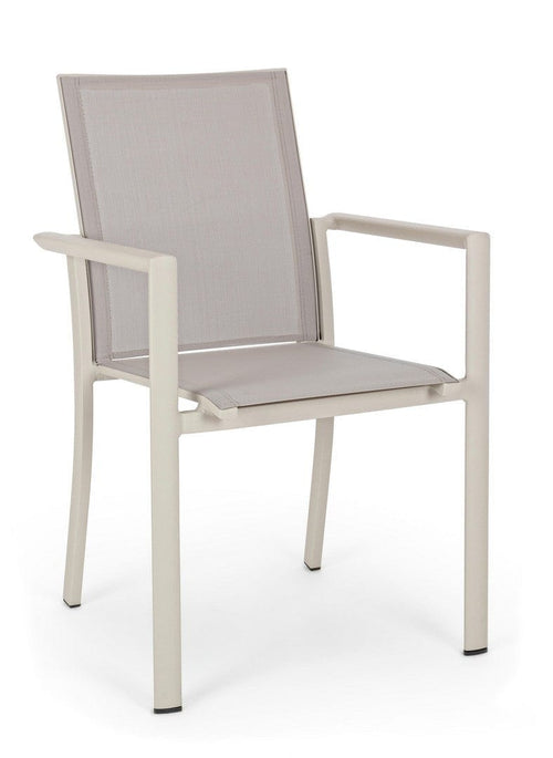 Bizzotto Sedia da giardino Konnor W-Arm Cappuccino