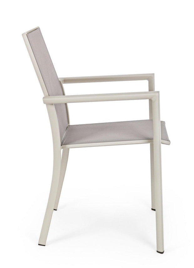 Bizzotto Sedia da giardino Konnor W-Arm Cappuccino