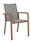 Bizzotto Sedia da giardino Konnor W-Arm Ruggine