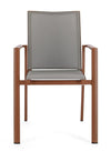 Bizzotto Sedia da giardino Konnor W-Arm Ruggine