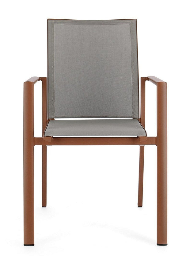 Bizzotto Sedia da giardino Konnor W-Arm Ruggine