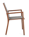 Bizzotto Sedia da giardino Konnor W-Arm Ruggine
