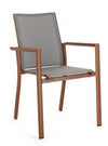 Bizzotto Sedia da giardino Konnor W-Arm Ruggine
