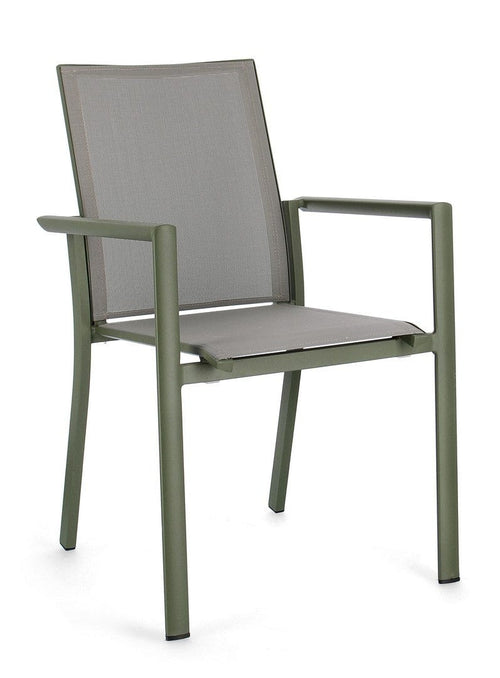 Bizzotto Sedia da giardino Konnor W-Arm Verde