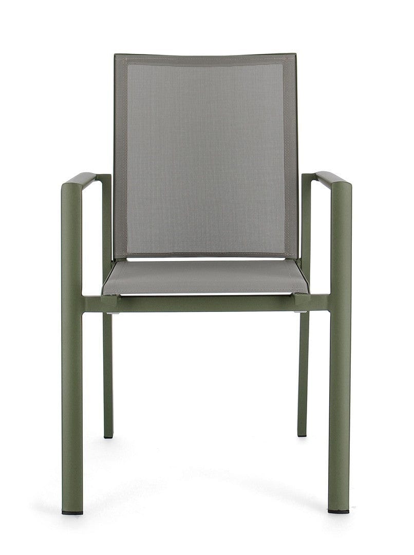 Bizzotto Sedia da giardino Konnor W-Arm Verde