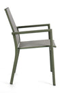 Bizzotto Sedia da giardino Konnor W-Arm Verde