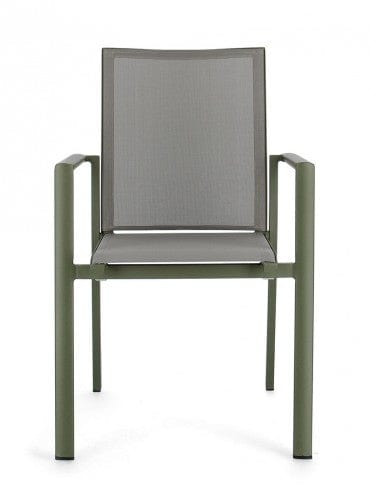 Bizzotto Sedia da giardino Konnor W-Arm Verde