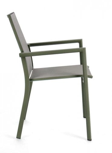 Bizzotto Sedia da giardino Konnor W-Arm Verde