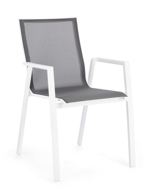 Bizzotto Sedia da giardino Krion Bianco