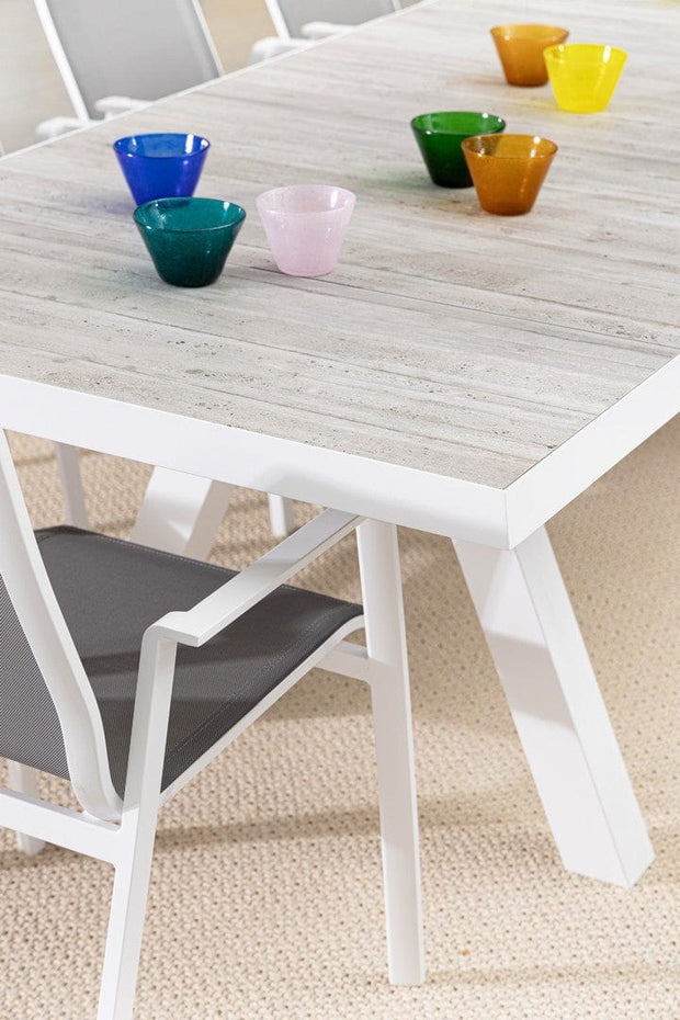 Bizzotto Sedia da giardino Krion Bianco
