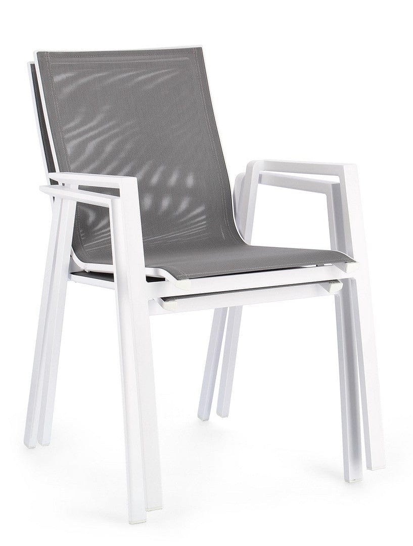 Bizzotto Sedia da giardino Krion Bianco