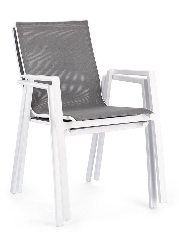 Bizzotto Sedia da giardino Krion Bianco