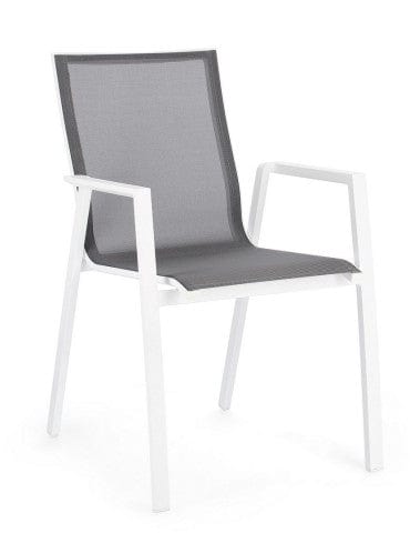 Bizzotto Sedia da giardino Krion Bianco