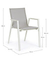 Bizzotto Sedia da giardino Krion Grigio