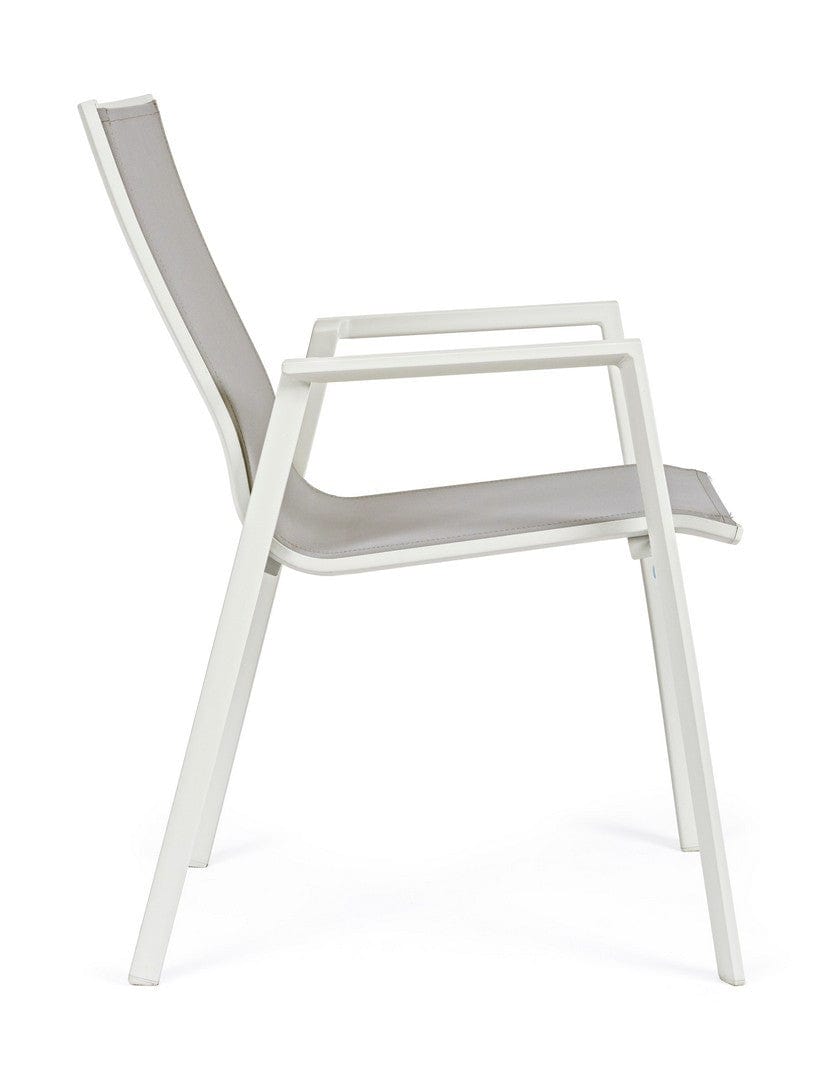 Bizzotto Sedia da giardino Krion Grigio