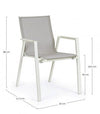 Bizzotto Sedia da giardino Krion Grigio
