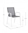 Bizzotto Sedia da giardino Krion JX11 Grigio