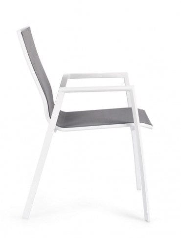 Bizzotto Sedia da giardino Krion JX11 Grigio