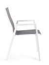 Bizzotto Sedia da giardino Krion JX11 Grigio