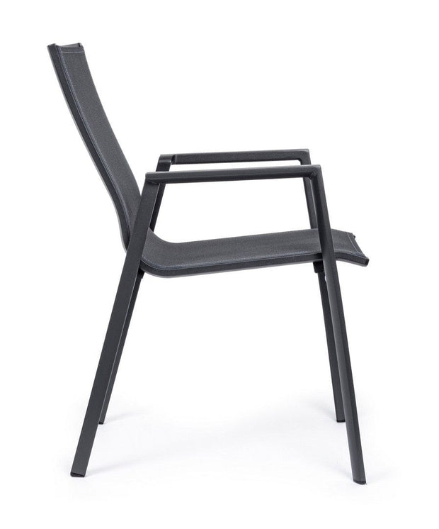 Bizzotto Sedia da giardino Krion JX55 Antracite