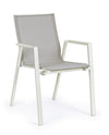 Bizzotto Sedia da giardino Krion W-Arm Grigio