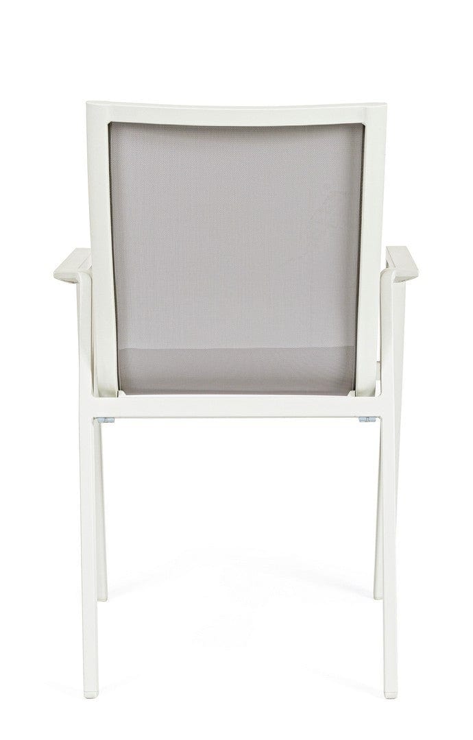 Bizzotto Sedia da giardino Krion W-Arm Grigio