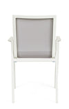 Bizzotto Sedia da giardino Krion W-Arm Grigio