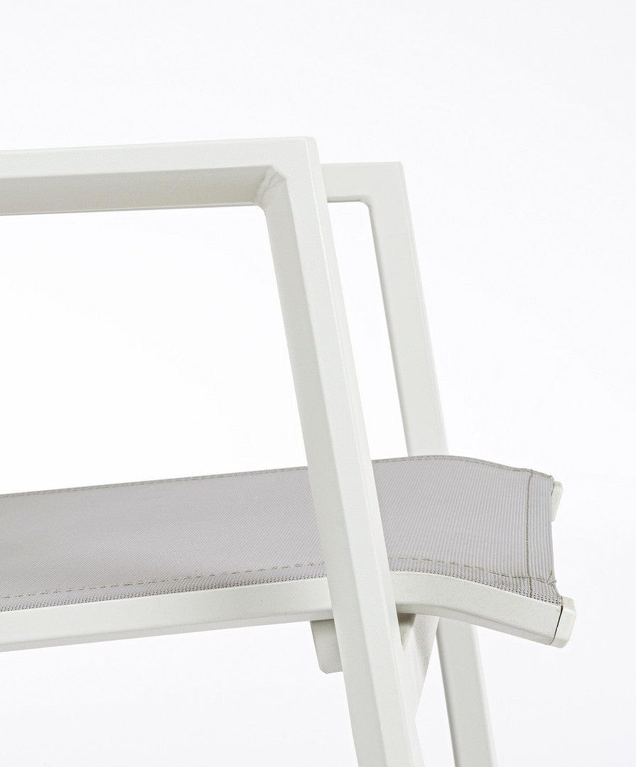 Bizzotto Sedia da giardino Krion W-Arm Grigio